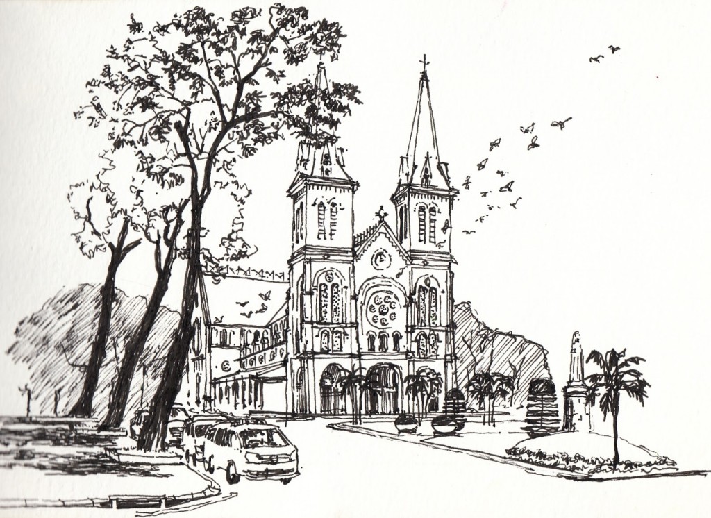 Notre Dame drawing