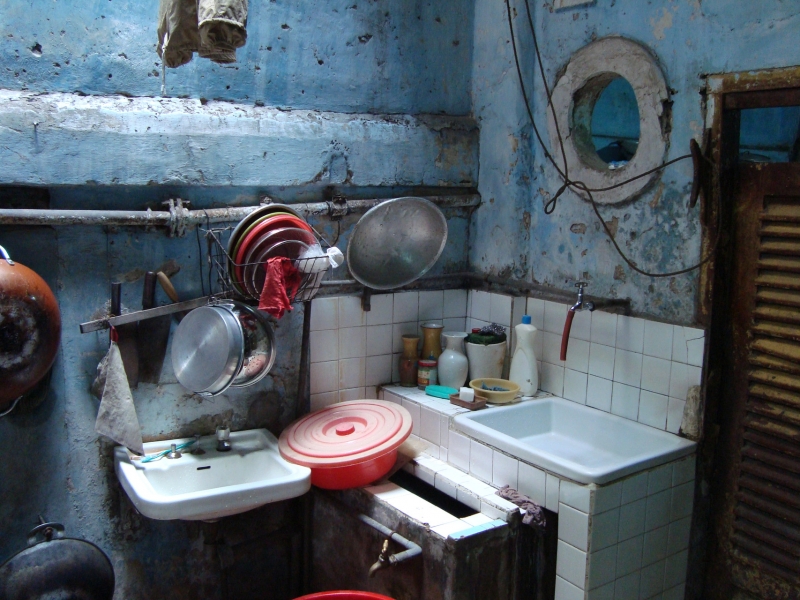 Interior of an old shophouse