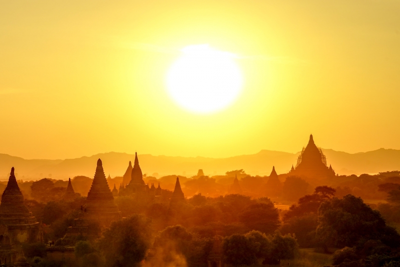 Myanmar - Bagan - Sunset from Shwesandaw Temple - Image by James Pham-6