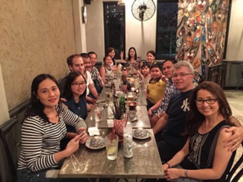 Dinner at Chi Hoa restaurant Saigon 2016